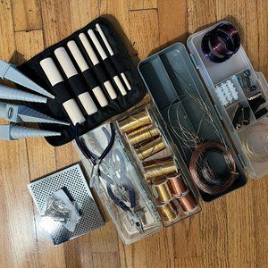 Wire jewelry tools and supplies - like new